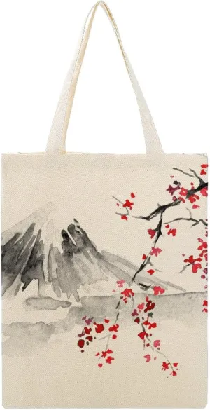 Tote Grocery Bag Reusable Canvas Bag, Aesthetic Shoulder Bag Lightweight Grocery Shopping Bags Beach Bag