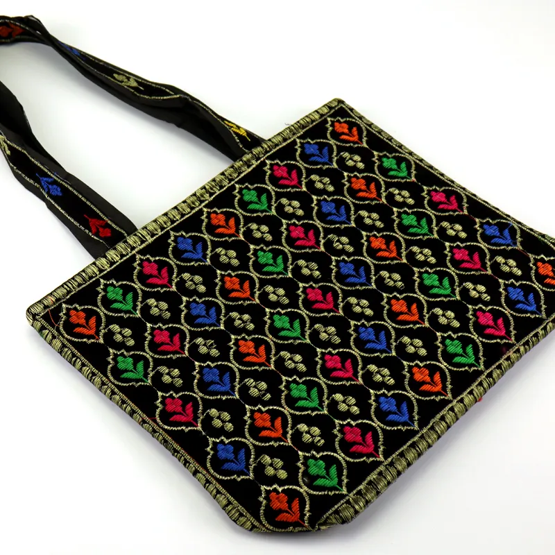 Traditional Embroidered Crafted Tote Bag Girls Women Cultural Handbags #22