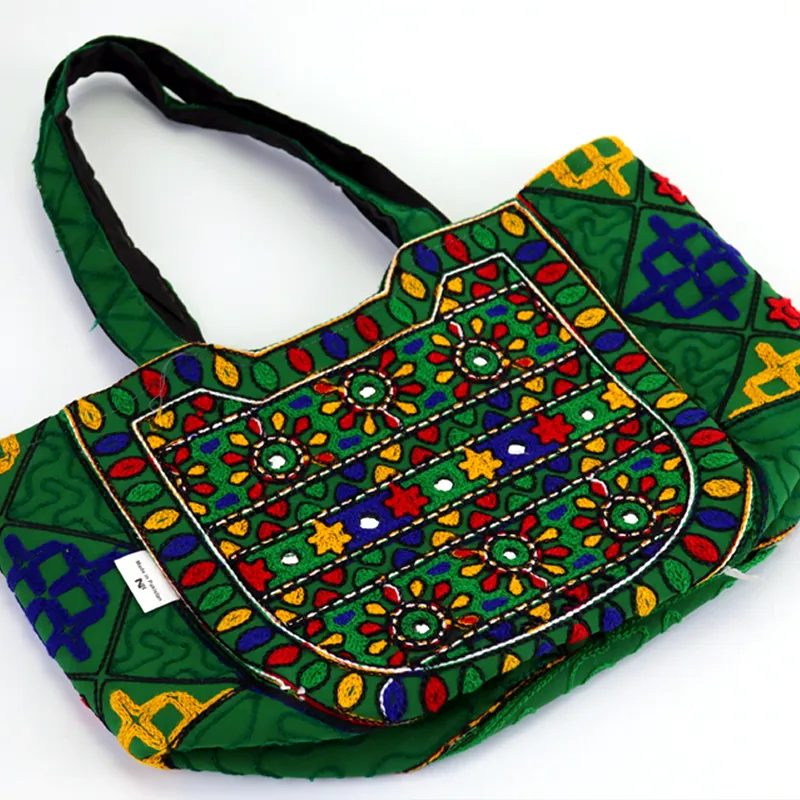 Traditional Embroidered Crafted Tote Bag Girls Women Cultural Handbags #22