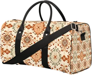 Travel Duffle Bag Boho Themed Gym Bags for Men Women Travel Duffel Bags with Adjustable Shoulder Strap Carry On Weekender Bag