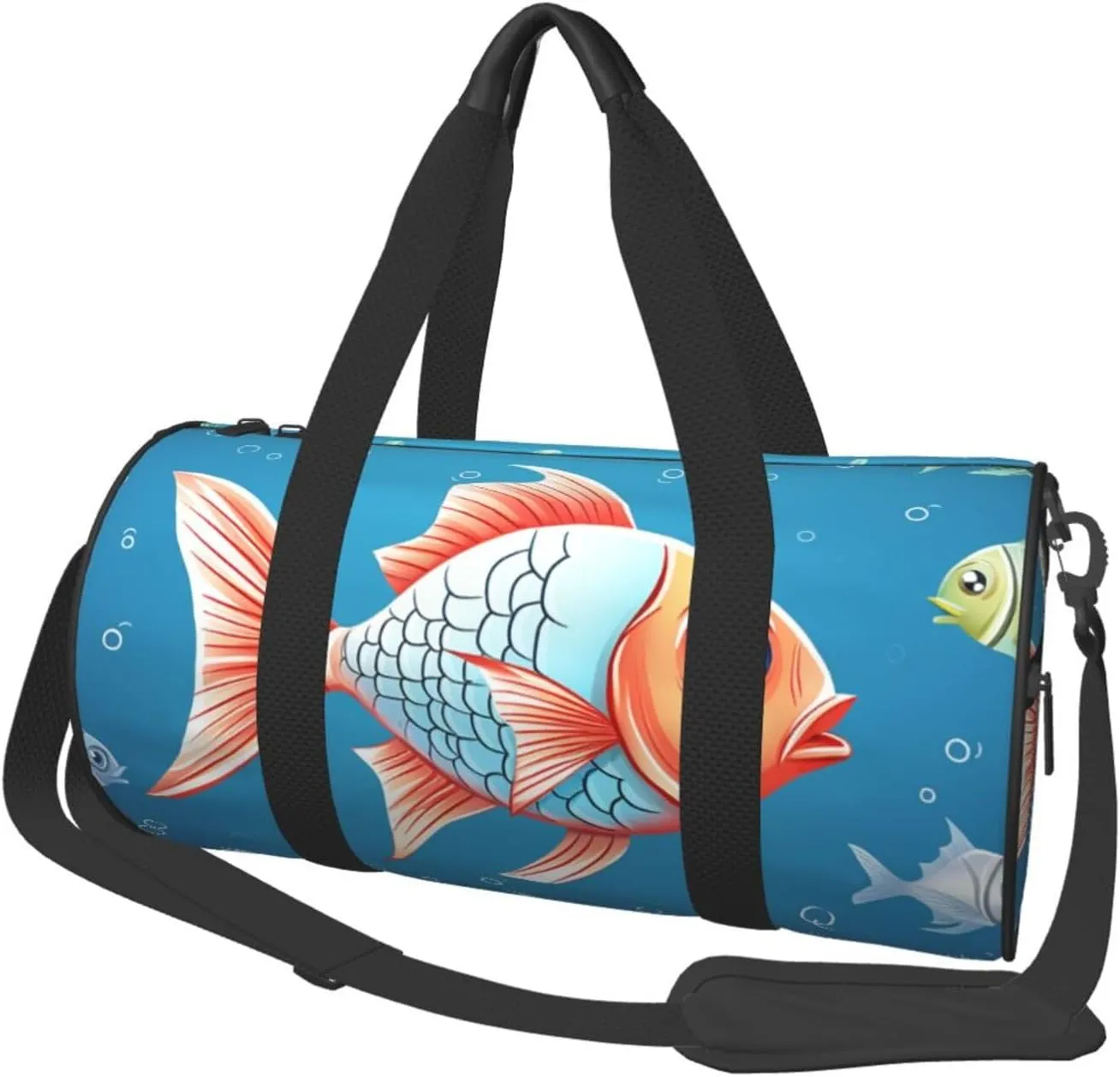 Travel Duffle Bag Weekender Bags For Men Women With Shoe Compartment Large Capacity Weekender Overnight Bag Ornamental Fish Carry On Tote Bags Sport Gym Bag For Travel Yoga