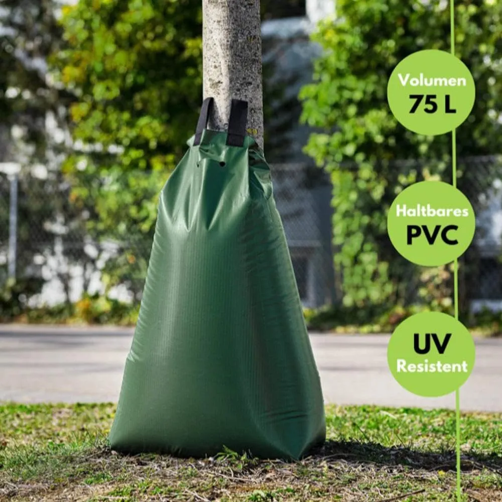 Tree Watering Bag Slow Release, 3Pcs20 Gallon Tree Bags for Watering 5~8 Hours Automatic Drip Irrigation Watering Bag Made of PVC for for Newly Planted or Transplanted Trees in Hot Weather