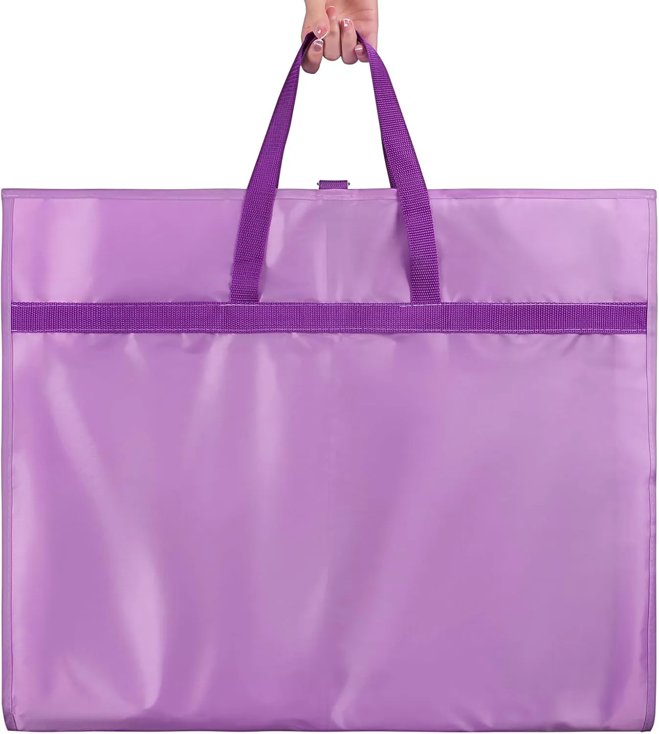 Univivi Dance Garment Bags for Dancers, 3" Gusseted Garment Bags for Dance Costumes with 5 Pockets, 40" Dance Garment Bag with Puppy Pattern for Dance Competitions and Travel (Purple)