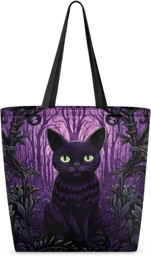 Upetstory Reusable Grocery Shopping Bag Cloth Tote Bags for Adults Teen Girls