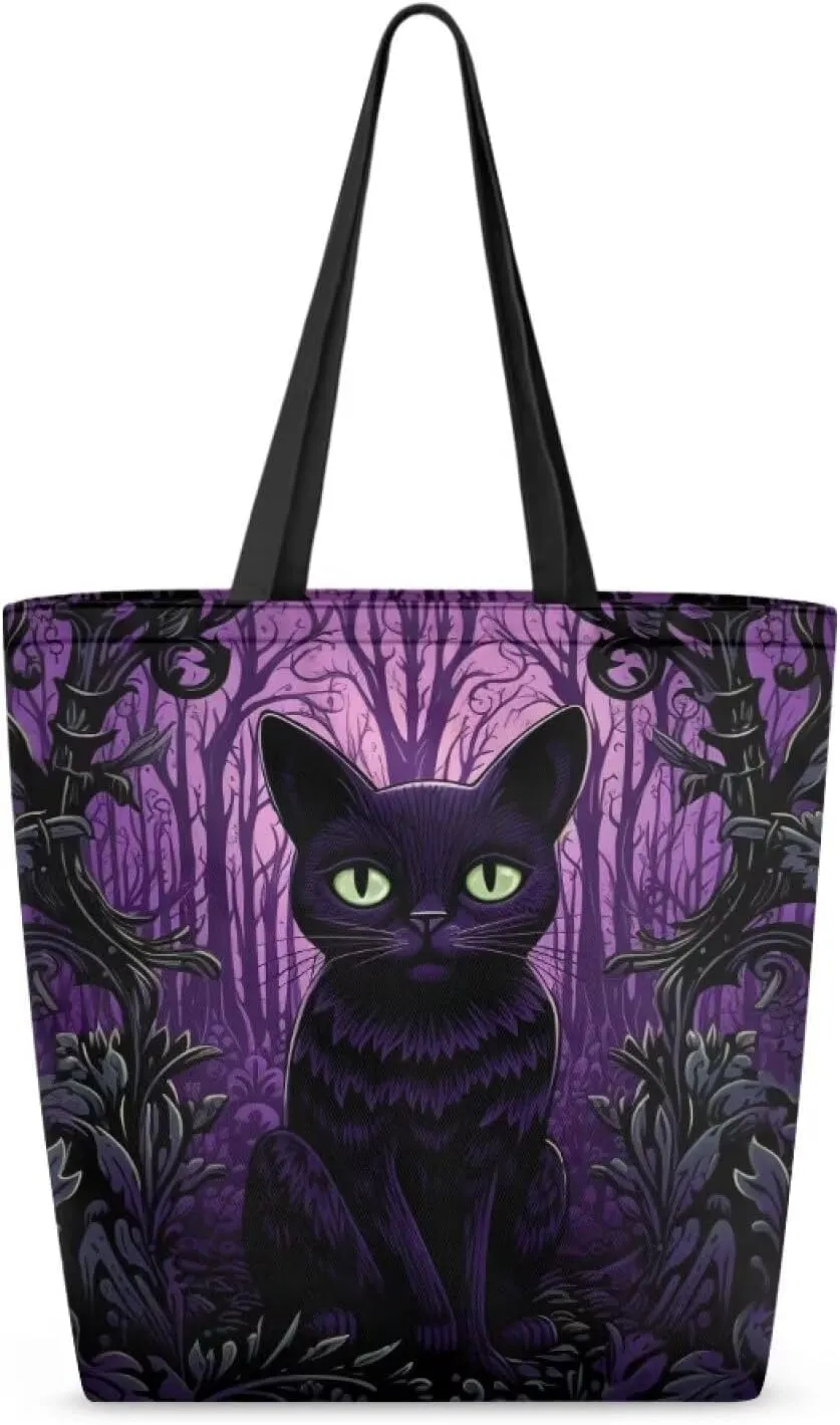 Upetstory Reusable Grocery Shopping Bag Cloth Tote Bags for Adults Teen Girls