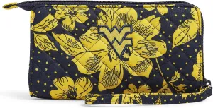Vera Bradley Women's Cotton Collegiate Front Zip Wristlet with RFID Protection (Multiple Teams Available)