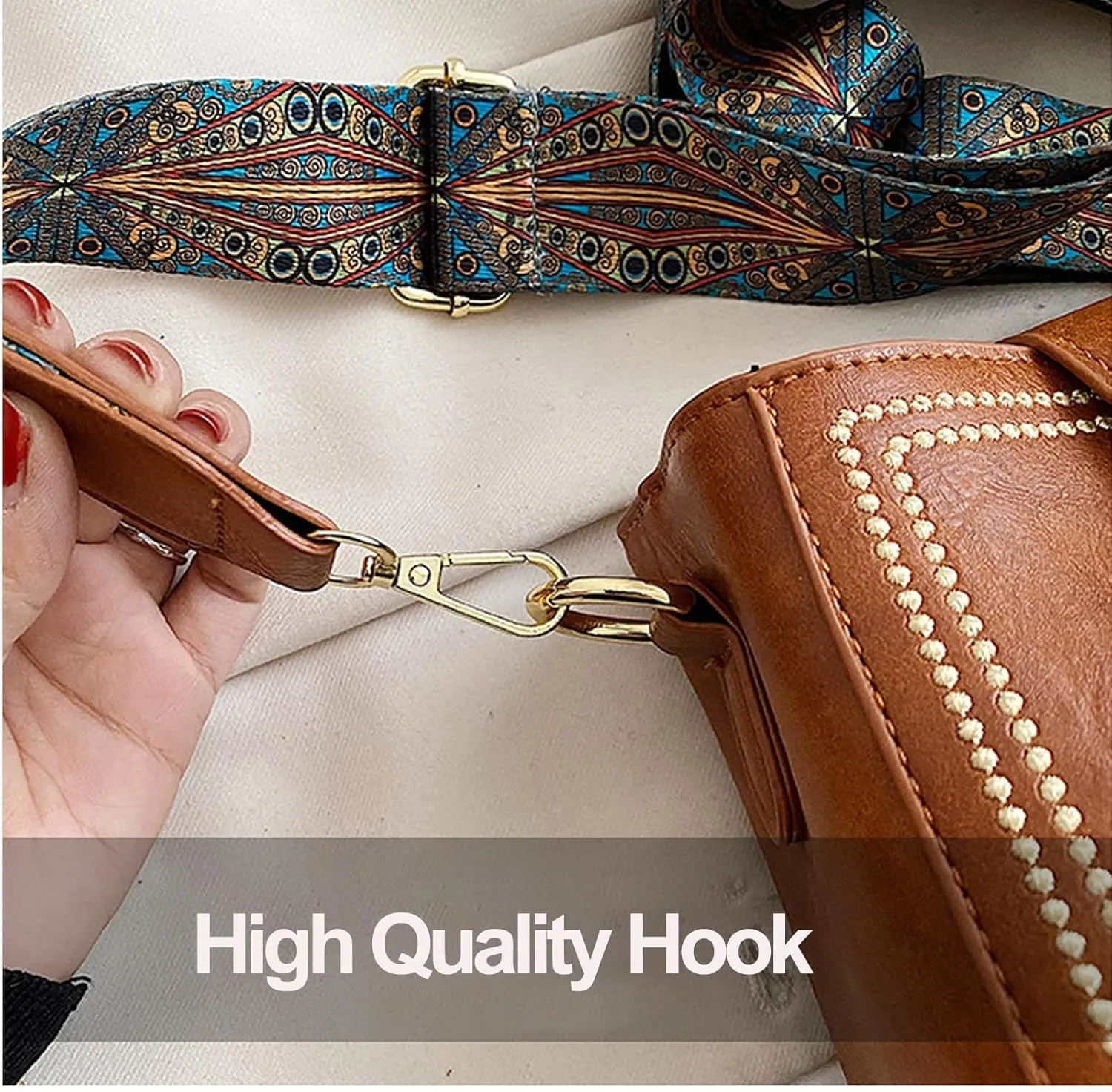 Vintage Fashion Bag with Adjustable Wider Shoulder Strap, Crossbody Bags for Women, Vintage Retro Small Water Bucket Bag