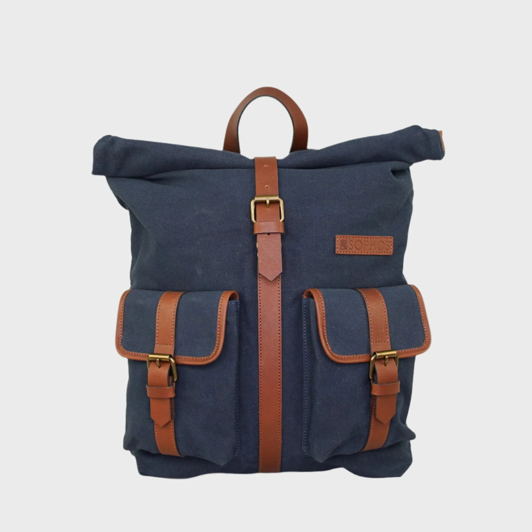 Waxed Canvas Roll Top Rucksack