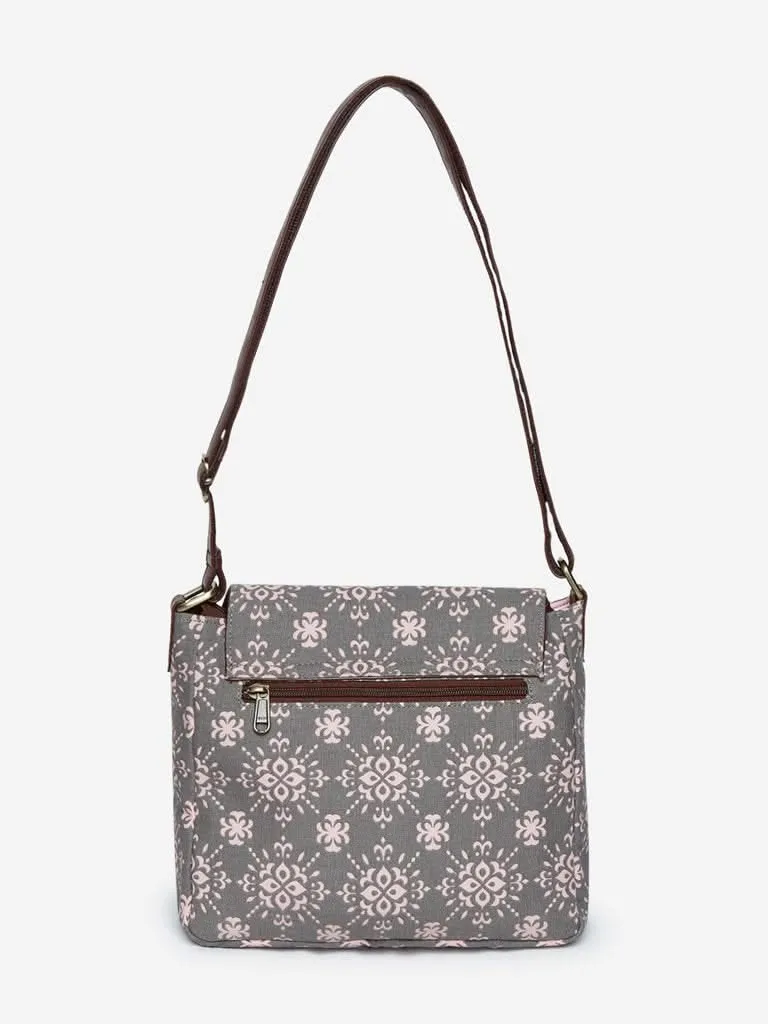 Westside Pink Ethnic Print Sling Bag