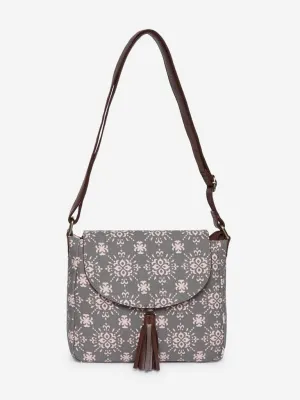 Westside Pink Ethnic Print Sling Bag