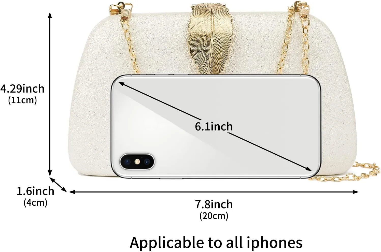 Women Clutch Bag Evening bag Fringed Evening Handbag,Lady Party Wedding Clutch Purse Chain Shoulder Cross Body Bag