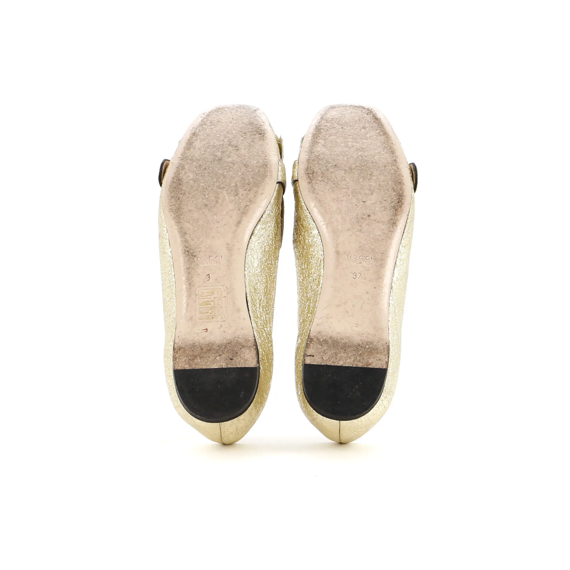 Women's GG Marmont Fringed Flats Leather