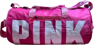 Womens Pink Duffel Bag,100% Nylon & Water Resistant Bag For Carryon And Gym Workouts