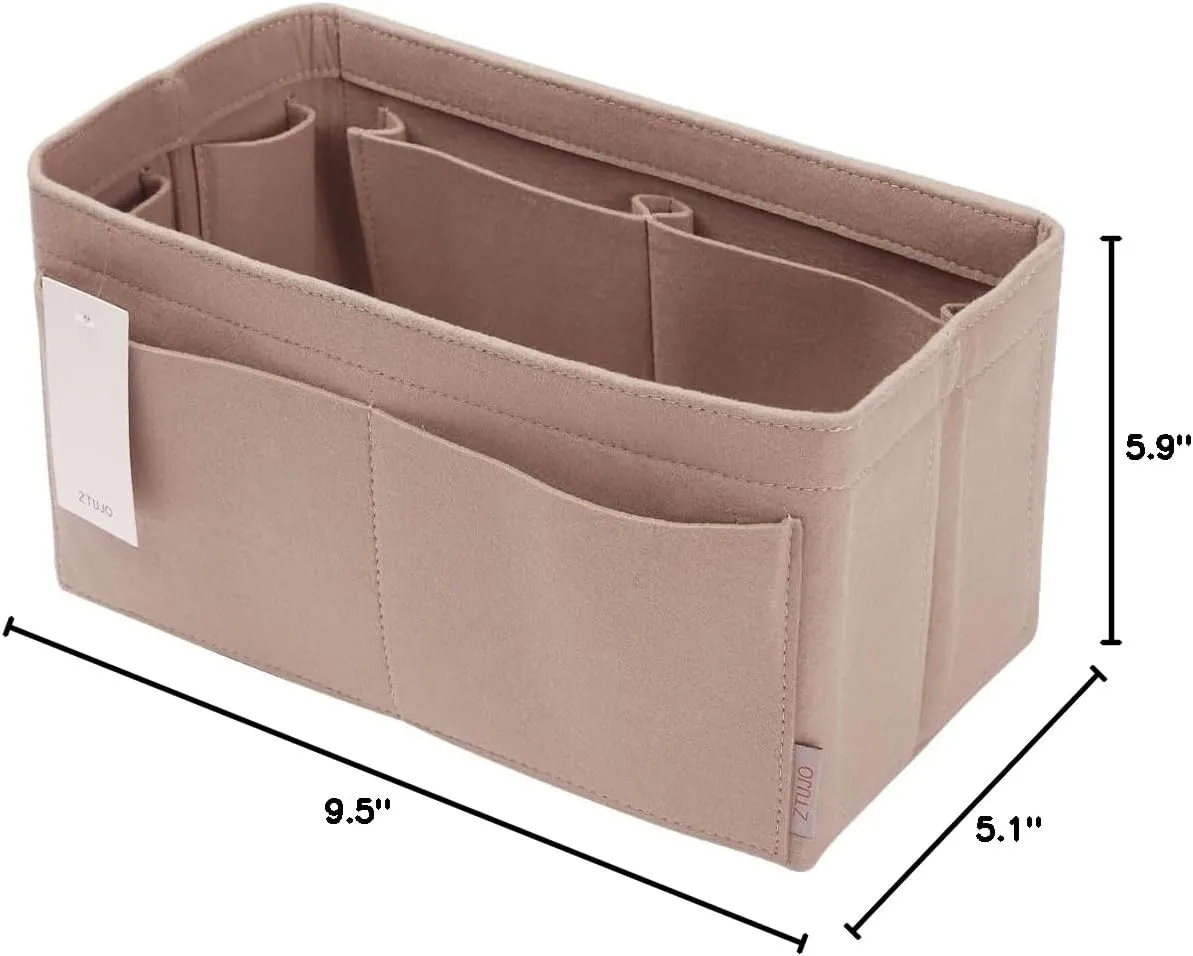 ZTUJO Felt Purse Organizer, Multi Pocket Bag in Bag Organizer For Tote & Handbag Shaper, Speedy 30, Speedy 35 and Speedy 40